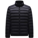 伯希和（Pelliot）【经典2.0】排骨羽绒服男女800蓬鹅绒轻薄冲锋衣内胆冬季棉衣外套 【男款】曜石黑 | 800蓬鹅绒 95%绒子含量 S