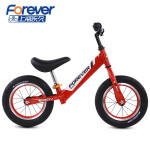 永久儿童平衡车滑步车1-2-3-6岁小孩滑行车男孩女孩童车无脚踏自行车 红色(辐条轮)充气胎