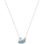 swarovski 施华洛世奇 iconic系列 5512095 天鹅项链 38cm 大号 蓝色