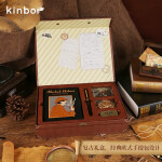 kinbor×西西弗 手账本经典福尔摩斯礼盒文具套装记事本(A6笔记本子钢笔胸针火漆蜡贴纸墨囊信封) DT56000