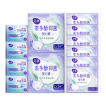 洁婷茶多酚抑菌安睡裤高腰防漏透气夜用大码卫生巾安心裤拉拉裤 L 24条 100-140斤 16条抑菌裤+8片卫生巾