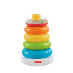 费雪彩虹套圈层层叠叠乐N8248婴儿早教启智玩具不倒翁宝宝套圈圈