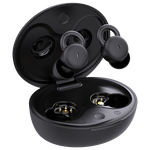 wedoking 无线蓝牙耳机睡眠豆asmr侧睡不压耳睡觉降噪隔音适用苹果华为安卓隔音耳塞助眠上班隐形小耳洞 黑色【使用不亮灯】二代