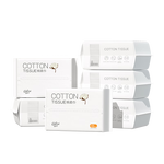 可心柔棉柔巾婴幼儿专用纯棉洗脸巾100%全棉擦脸巾100抽6包一次性洁面巾