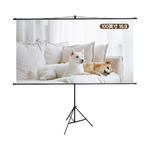 得力100英寸16:9支架挂壁两用光子幕布 轻享8K超清免打孔家用投影幕布 适配极米坚果当贝投影仪MS353