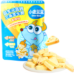 小鹿蓝蓝 益生元高钙三角芝士酪黄桃味宝宝儿童零食高钙芝士奶酪90g 