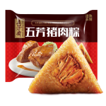 WU FANG ZHAI 五芳斋 速冻鲜肉粽子 100g*5只 共500克 嘉兴粽子特产早餐粽