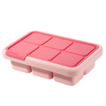 乐扣乐扣（LOCK&LOCK）硅胶辅食冰格 婴儿辅食冷冻分装储存儿童宝宝蒸糕模具 粉色