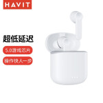 海威特（Havit）i97真无线蓝牙耳机跑步运动吃鸡游戏入耳式降噪耳塞 苹果华为小米手机通用 京东升级版白色
