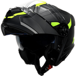 RYMIC 摩托车头盔 R935黄灰飞翼 3XL