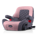 贝思贝特（besbet）汽车儿童安全座椅增高垫 3-12岁 ISOFIX硬接口汽车通用简易安全坐垫 CS18-Q 藕粉