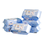 洁柔婴儿湿巾亲肤小奶皮80抽*6包湿纸巾儿童手口专用清洁家用大包