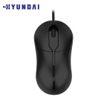 现代（HYUNDAI）鼠标 有线鼠标 办公鼠标 对称鼠标 笔记本鼠标 电脑鼠标 黑色 M106