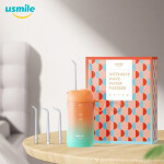 usmile 密浪冲牙器 水牙线 洗牙器 洁牙机 非电动牙刷 便携手持式 橘海