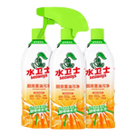 水卫士油污清洁剂厨房重油污净烟机清洗厨房去油污一喷净厨房家用水卫仕 3瓶1喷头【超值装】