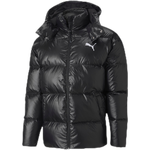 彪马（PUMA）90绒保暖连帽短款鸭绒外套男子新款秋冬羽绒服585408 黑色-01 S (170/92A)