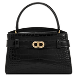 CHARLES&KEITH鳄鱼纹凯莉包手提斜挎婚包包女包生日情人节礼物CK2-50270880-1 Black黑色 S