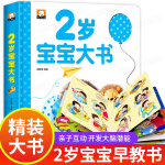 2岁宝宝书籍 适合2岁孩子看的绘本0到3岁2岁半儿童读物益智早教书 2岁宝宝精装大书 大开本纸板书