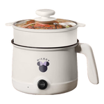 电煮锅电锅电火锅专用锅电炒锅多功能一锅宿舍电煮锅1-2人蒸煮一体 不粘内胆-单层+送蒸笼【可煎炒煮饭丨火锅】