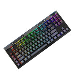 E.T I118 三模机械键盘有线/蓝牙/无线2.4G 红轴 电脑笔记本台式游戏电竞RGB迷你92键小键盘男女生办公黑色