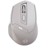 英菲克（INPHIC）DR6无线蓝牙鼠标可充电式办公轻音便携人体工学双模三模笔记本电脑ipad通用 白杏色