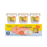 GLASSLOCK 韩国进口宝宝婴儿辅食盒钢化玻璃小号冷冻盒燕窝分装圈色随机 带刻度方形270ml*3(微波款