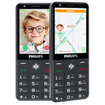 飞利浦（PHILIPS）E6808 老年手机4G全网通超长待机老人机学生初中高中生GPS精准定位视频通话大字大屏手机 星空黑