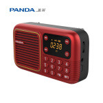 熊猫（PANDA）S1老年人收音机戏曲音乐播放器便携式随身听小音箱充电插卡（红）