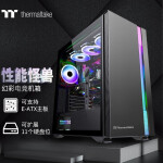 Tt（Thermaltake）挑战者H6 黑色 机箱电脑主机（前/顶360水冷/9*3.5硬盘位/ARGB灯条/双侧磁吸/3080显卡）