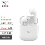 爱国者（aigo） T20真无线蓝牙耳机半入耳式触控运动游戏跑步耳机苹果华为小米oppo手机电脑通用 13mm大动圈蓝牙5.1-T18