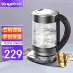 龙的（Longde） 电热水壶高硼硅玻璃电水壶大容量调温开水壶保温透明烧水壶 LD-K1035