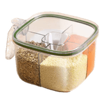 调料盒家用厨房调料罐组合套装一体多格盐味精胡椒收纳佐料调味瓶 绿色 单件装 800ml