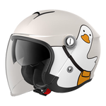 两只小蜜蜂电动车头盔男女士四季通用高清双镜防风电瓶摩托车3/4盔新国标A类3C安全帽 卡其色【内外双镜】hello鸭 均码