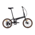 京东京造 F8折叠自行车禧玛诺7速铝合金20英寸成年人学生通勤单车陶瓷黑