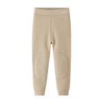 英氏儿童保暖裤子男女童秋冬一体绒加厚亲肤高腰家居裤校服神器打底裤 浅卡其【女童款】 110