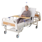 冠奇电动护理床老人家用多功能瘫痪病床全自动智能医用床大小便翻身床 GQ-A021电起背中曲【速开便孔】