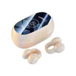 嘉柏兰【2025最新款丨HIFI全景音】骨传导概念蓝牙耳机耳夹式不入耳超长续航大容量运动跑步骑车高音质 顶配版丨肤色丨全景声升级续航