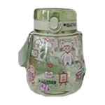 【好评1w+】大容量塑料水杯便携吸管杯子运动水壶吨吨桶学生男女 绿色 1300ml