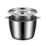 【防烫双耳】不锈钢猪油罐大容量猪油锅耐高温家用调味罐双耳带盖 闭口盖猪油罐2升-无赠品无开口