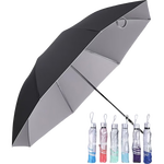 【热销百万】8骨手动折叠黑胶防晒防紫外线遮阳晴雨两用伞 【手动】7骨银胶颜色随机