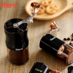 Hero 磨豆机 家用便携式咖啡豆研磨机 迷你手摇磨豆机手动咖啡机小型粉碎机磨粉机 迷你经典磨豆机+密封罐