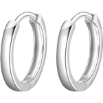 老凤祥光面素圈银耳圈女足银养耳洞耳环耳饰教师节生日礼物送女朋友老婆 光面素圈耳圈【S999足银】品牌礼盒