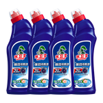 水卫士强效洁厕灵洁厕液马桶清洁剂香氛洁厕泡泡盾防溅水防挂污除臭除菌 【实惠装】强效洁厕净500g*4瓶
