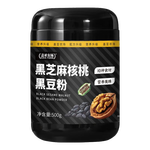盖亚农场黑芝麻核桃黑豆粉500g 五谷杂粮 营养健康早餐 冲泡即食 营养代餐 黑芝麻核桃黑豆粉500g