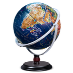 金球（jinqiu)32cm大号万向高浮雕3D立体凹凸AR地球仪办公摆件智能早教初高中学习用品男女孩儿童礼物
