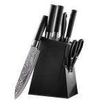 免磨菜刀家用不锈钢超锋利菜刀具套装刀具大全装锻打切肉片砍骨刀 花纹钢切片刀