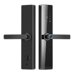 威恒 指纹锁密码锁智能门锁电子锁家用防盗门 c级锁芯智能门防小黑盒 经典款-五合一开锁【指导安装】 专配锁体+开门磁卡