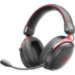 iKF V11 Pro7.1四模无线游戏耳机头戴式7.1环绕音效蓝牙有线电竞专用三角洲FPS无畏契约辨位 黑红色