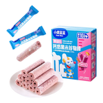 小鹿蓝蓝婴幼儿钙奶谷物棒泡芙棒磨牙儿童零食11种谷物混合 【浓郁奶香】黑米椰子味1盒