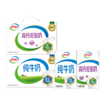 伊利纯牛奶250ml*21盒/箱+高钙低脂奶250ml*21盒/箱 年货礼盒 10月产 早餐搭档